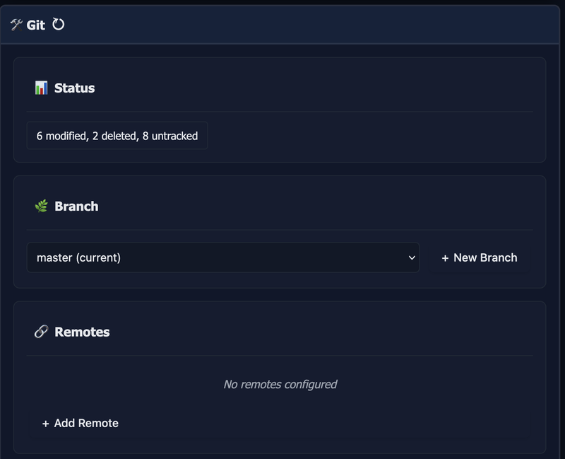 Git Integration Screenshot