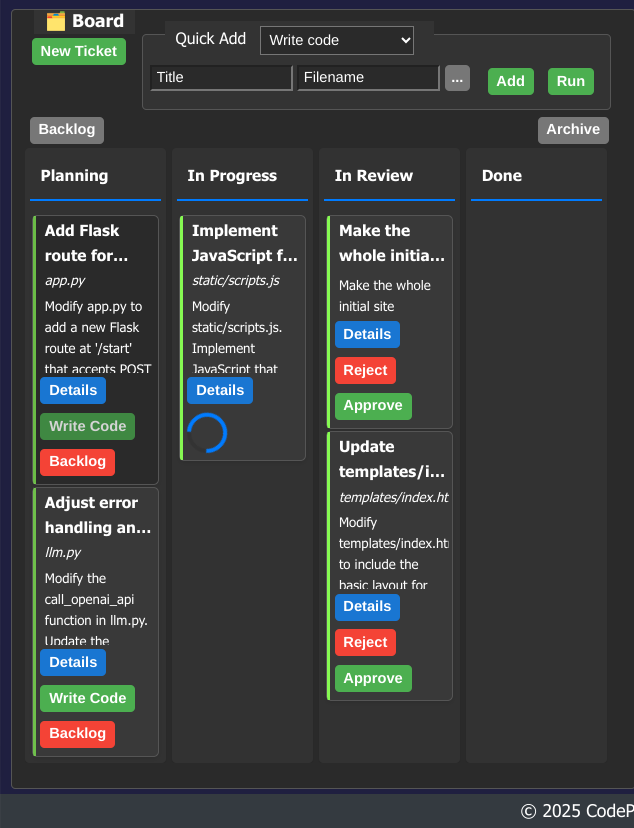 AI Ticket Generation